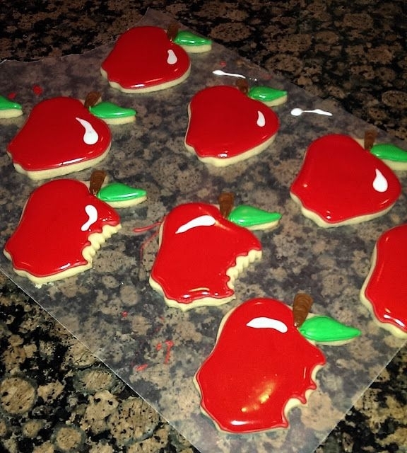 Back to School Apple Cookies Back to School Apple Cookies