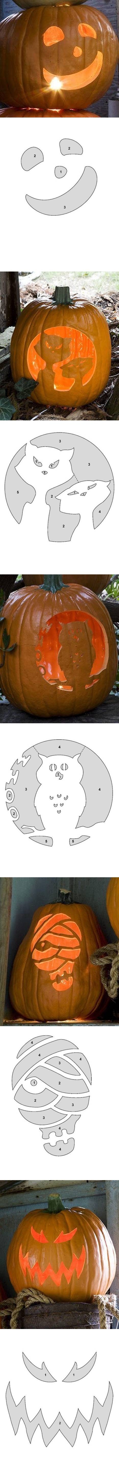 DIY Pumpkin Carving Patterns