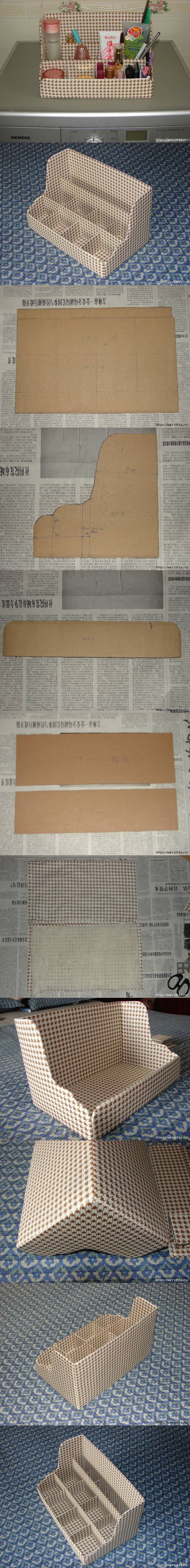 DIY Cardboard Shelves Organizer