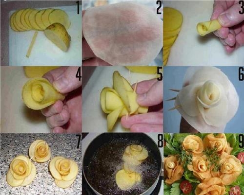 DIY Rose Potatoes