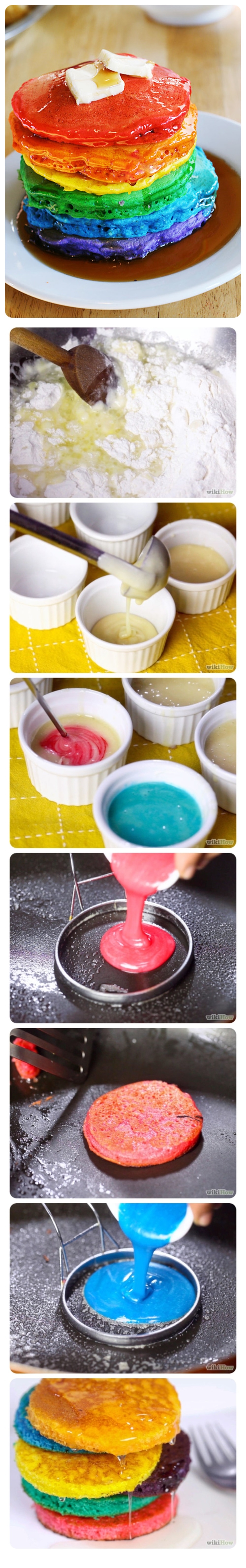 DIY Rainbow Pancakes DIY Rainbow Pancakes