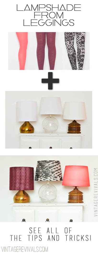 Lampshade from Leggings Lampshade from Leggings