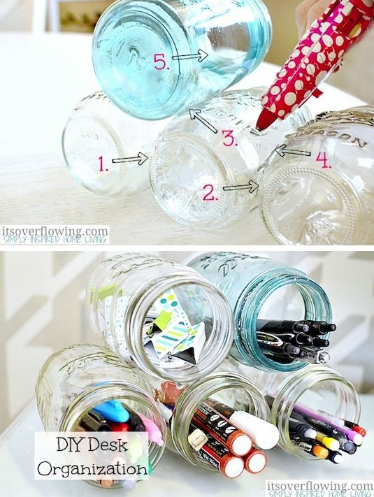 DIY Desk Oranization DIY Desk Oranization