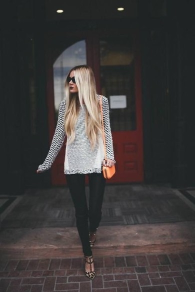 Gray Sweater with Leggings Gray Sweater with Leggings