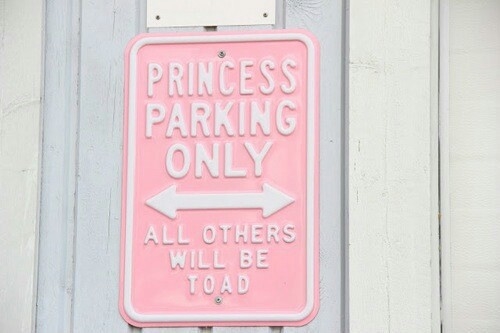 Princess parking only