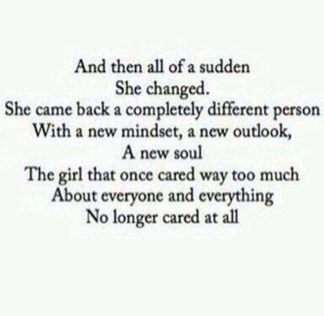 She Changed She Changed