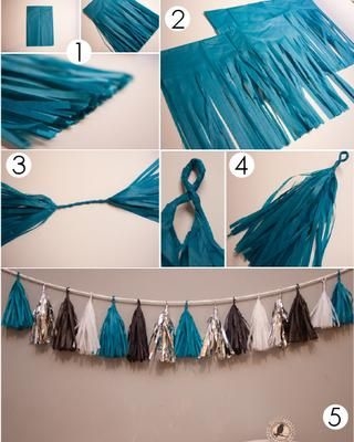 DIY tassel garland DIY tassel garland