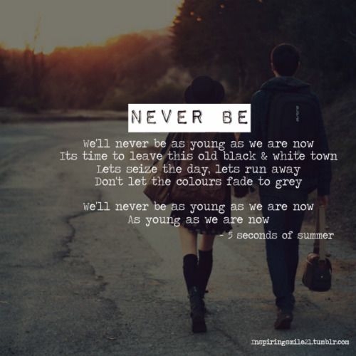 We will never be