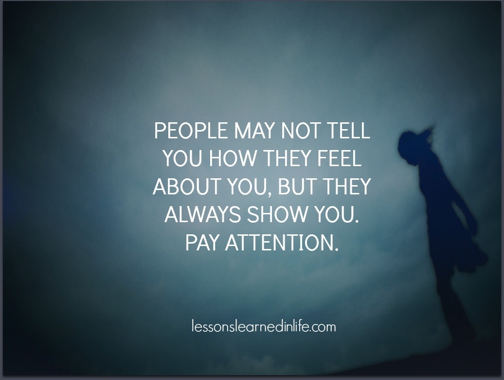 People show you how they feel