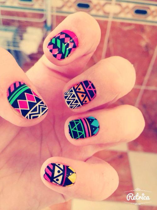 Aztec nails Aztec nails