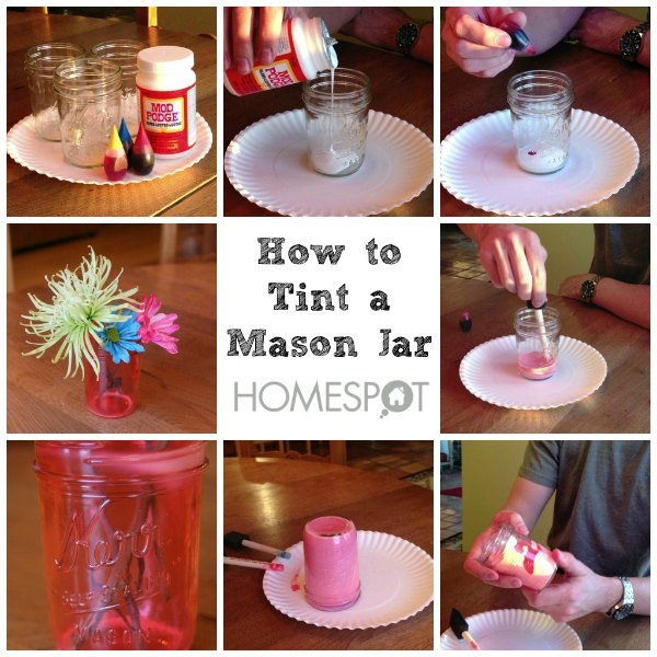 How to tint a mason jar How to tint a mason jar