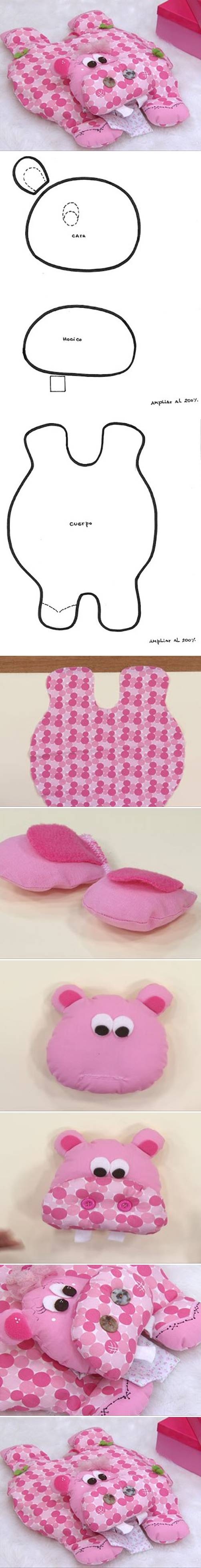DIY Hippo Pillow DIY Hippo Pillow