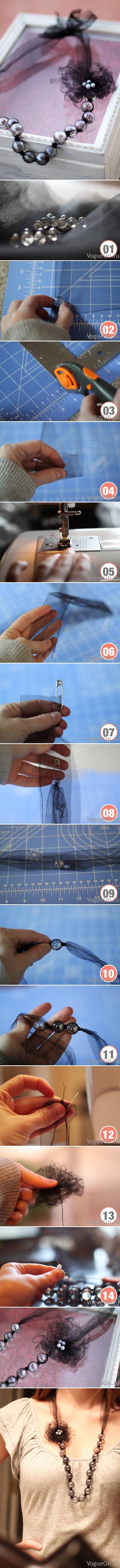 DIY Lace Necklace Tutorial