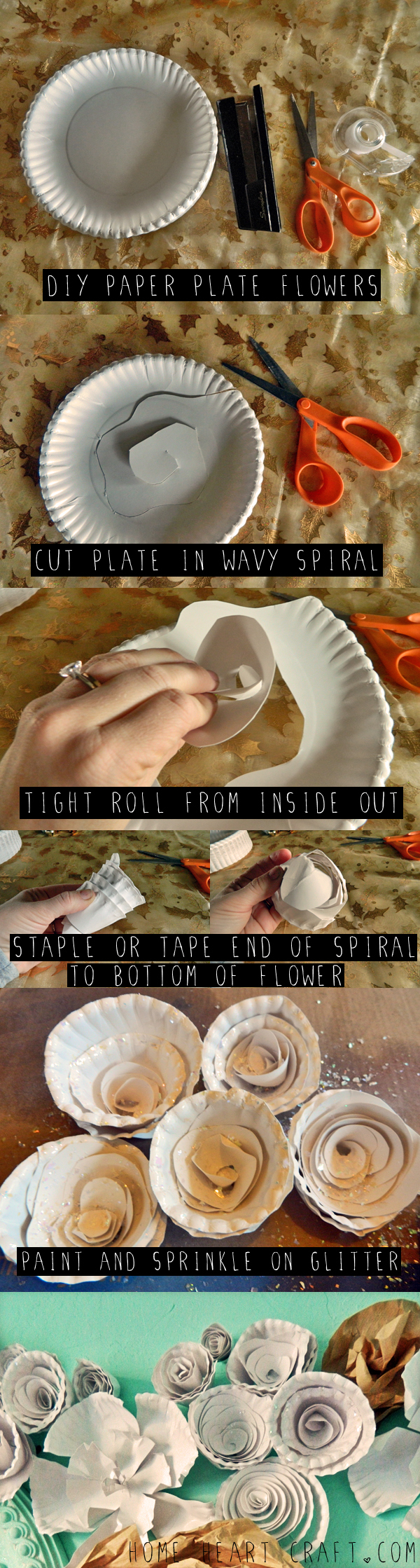 DIY Plate Flowers DIY Plate Flowers