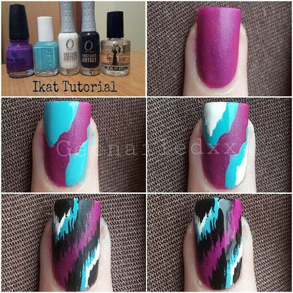 DIY Wild Striped Nails DIY Wild Striped Nails