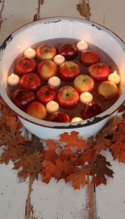 Autumn Apples and Candles