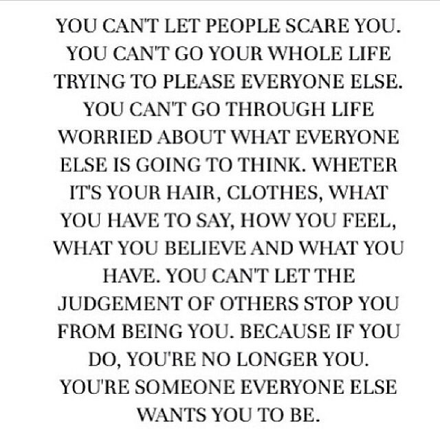 Cant Let People Scare You