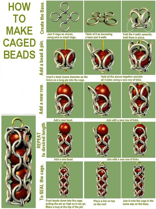 How to make caged beads