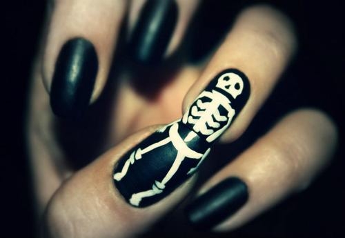 Skeleton nails Skeleton nails