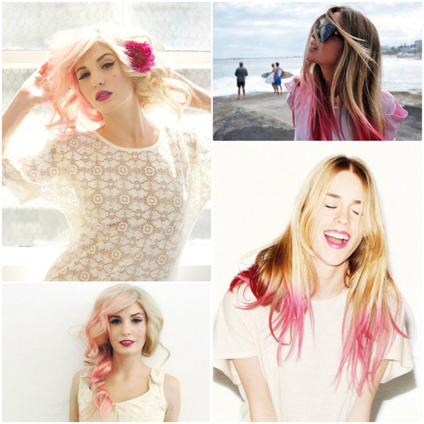 Blond and Pink Hair