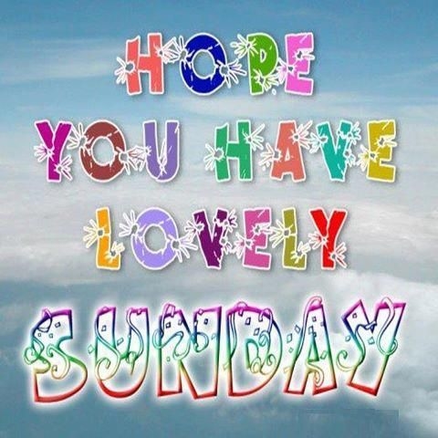 Have a lovely Sunday Have a lovely Sunday