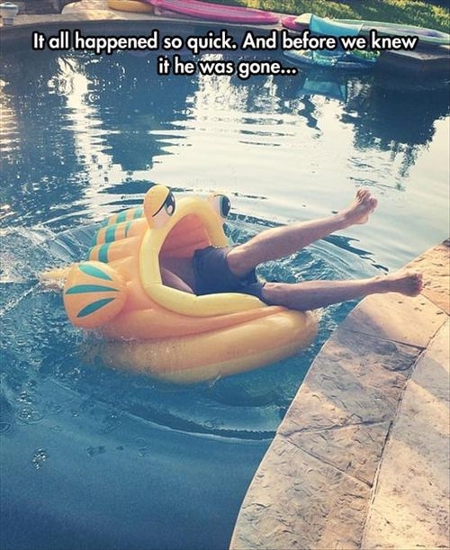 he was gone