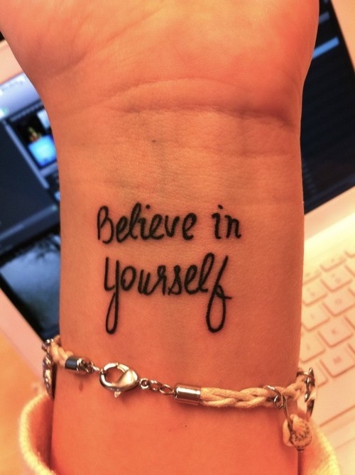 Believe in yourself