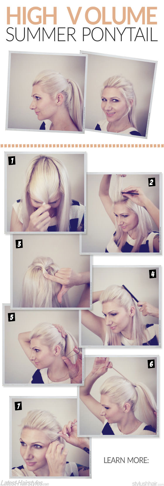 DIY High Volume Ponytail DIY High Volume Ponytail