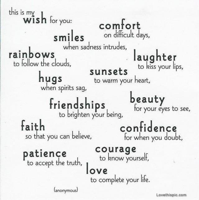 my wish for you
