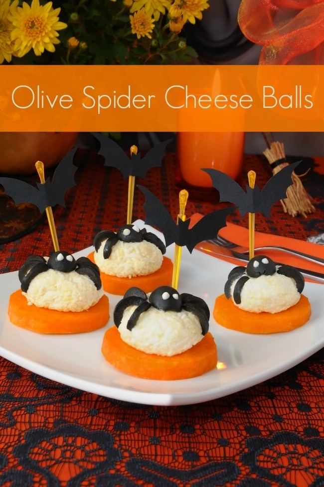 Spider cheese balls