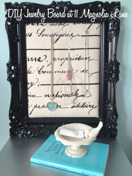 DIY Fabric Covered Jewelry Display Board DIY Fabric Covered Jewelry Display Board