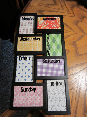 Dry Erase Weekly Calendar