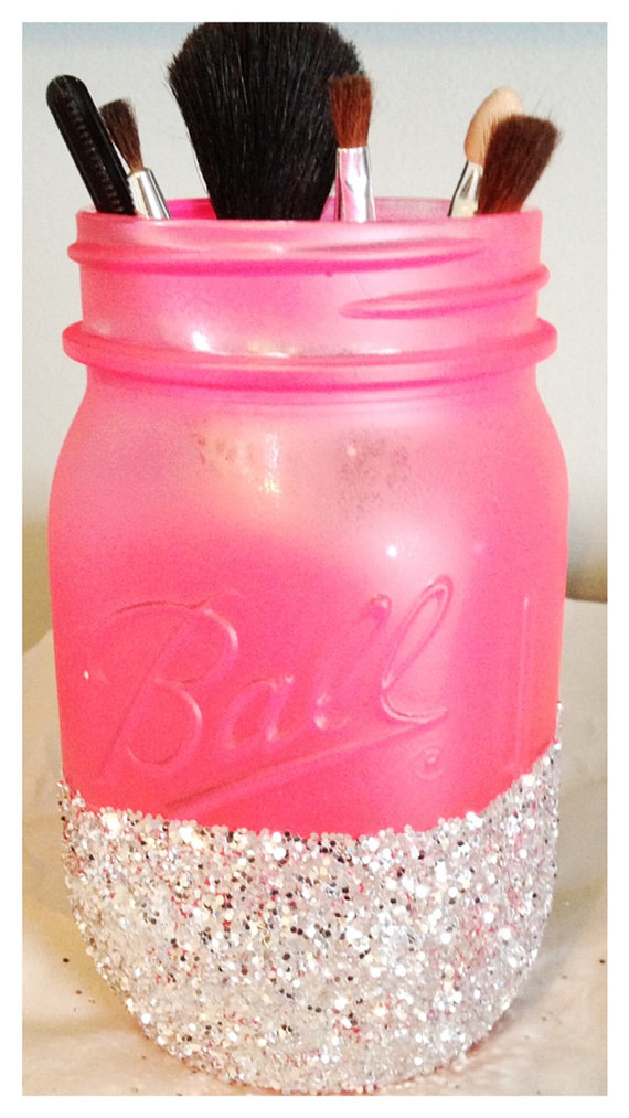 Bright and glittery decorative mason jar Bright and glittery decorative mason jar