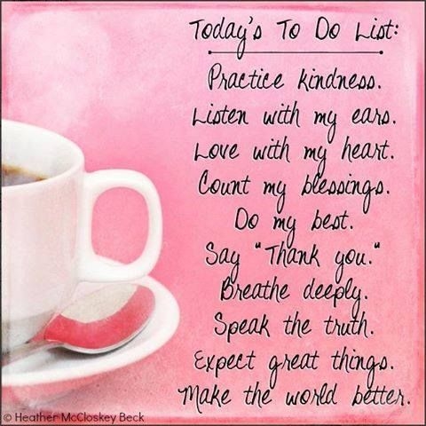 Today's To Do List Today's To Do List