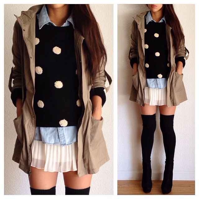 Mini skirt combination Mini skirt combination