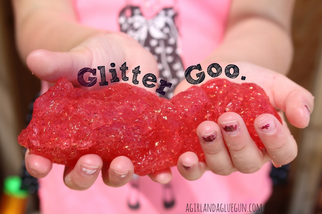 Glitter goo Glitter goo