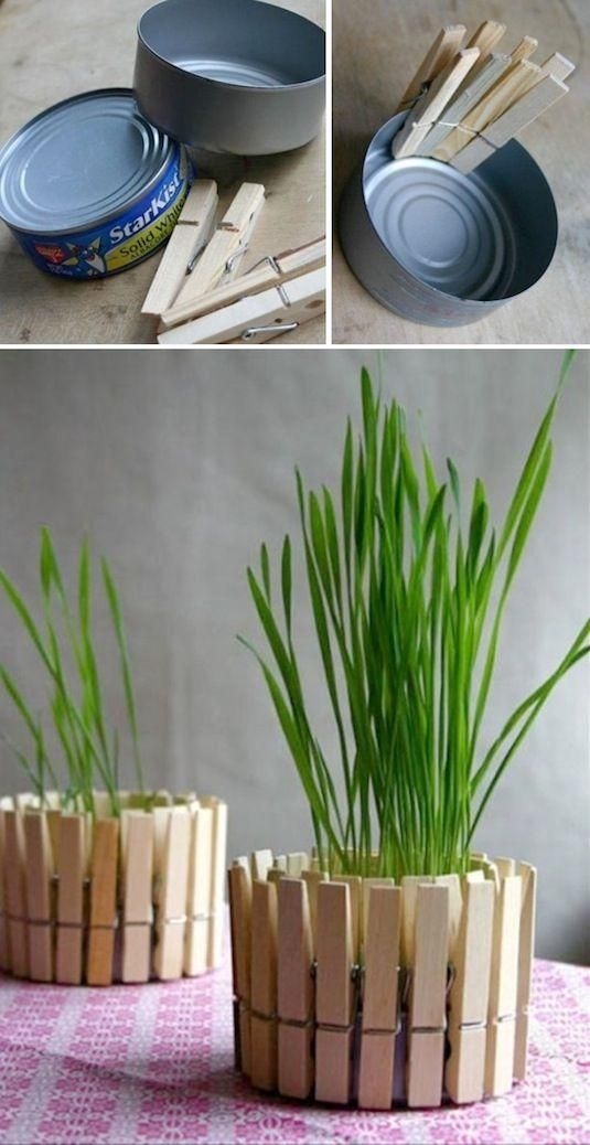Clothespin Plant holder