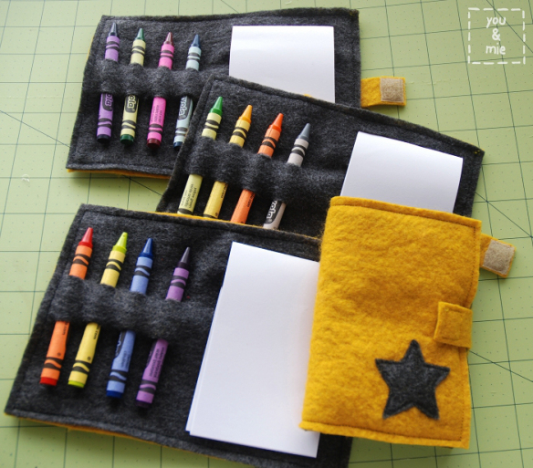 Crayon booklet party favors Crayon booklet party favors