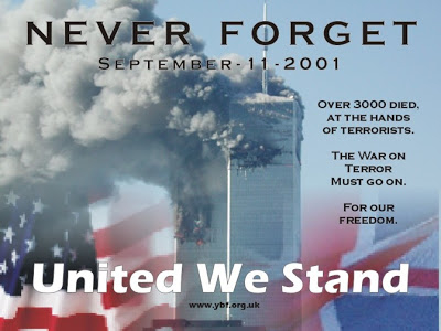 Never forget, united we stand Never forget, united we stand