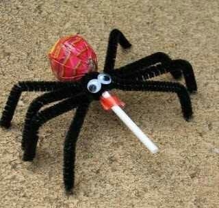 Spider lollipop