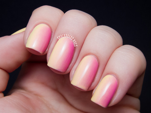 Blushing peach gradient
