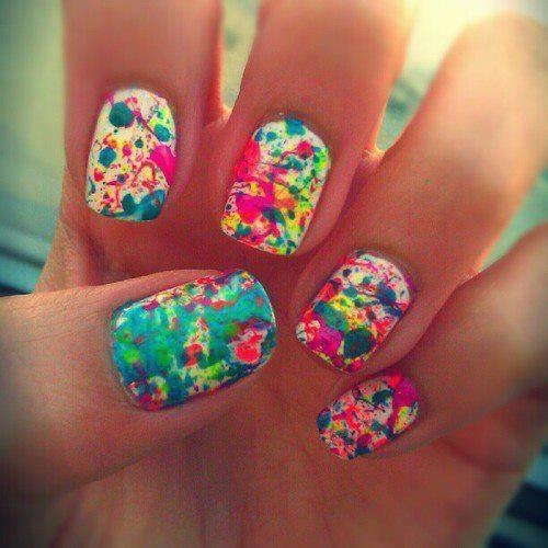 Paint messy nails Paint messy nails