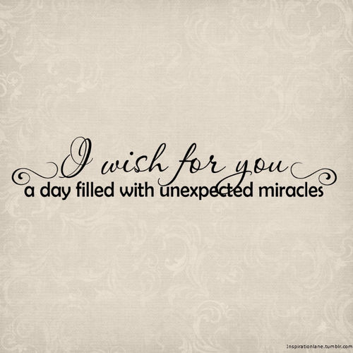 I wish for you I wish for you
