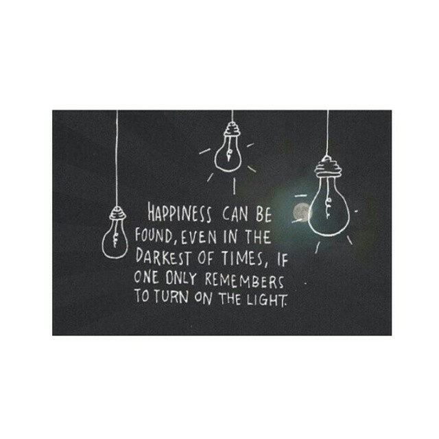 Happiness can be found