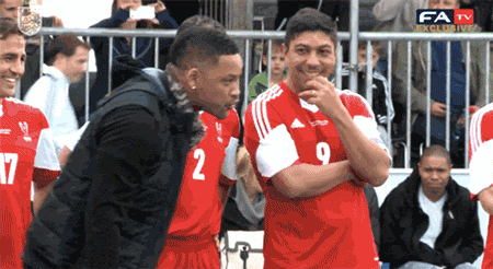 Will Smith misses soccer ball