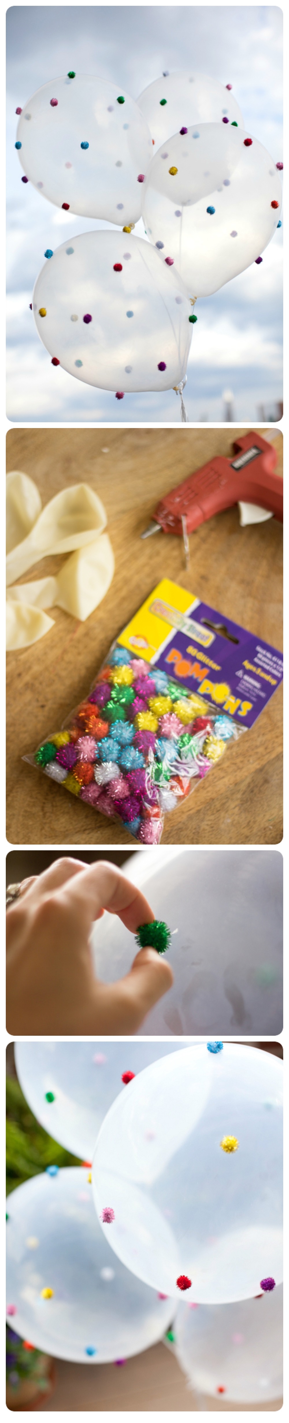 DIY Pom Pom Balloons