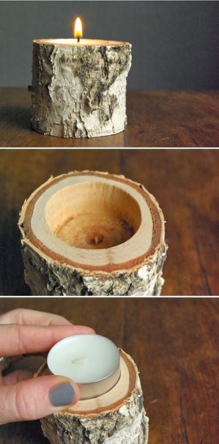 DIY Birchwood Candle