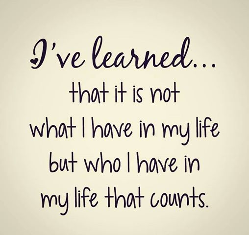 I've learned I've learned