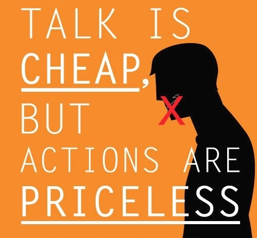 Actions are priceless Actions are priceless