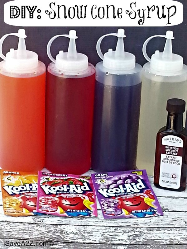 DIY Snow Cone Syrup Recipe